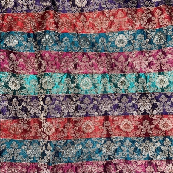 Coldwater Creek Silk Asian-Inspired Floral Design Lightweight Jacket - Picture 7 of 7